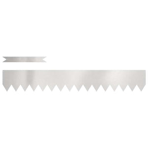 Edelstahl Rasenkante Silber 50 Stk. 100x15cm