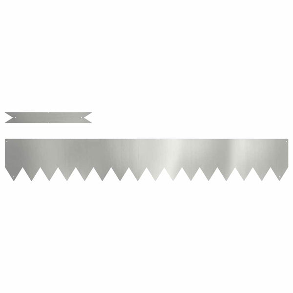 Rasenkante Silber 30 Stk. 100x0,05x15 cm