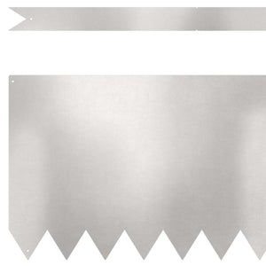 Edelstahl Rasenkante Silber 100cm 20er Set