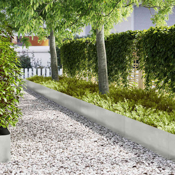 Edelstahl Rasenkante Silber 100cm 20er Set