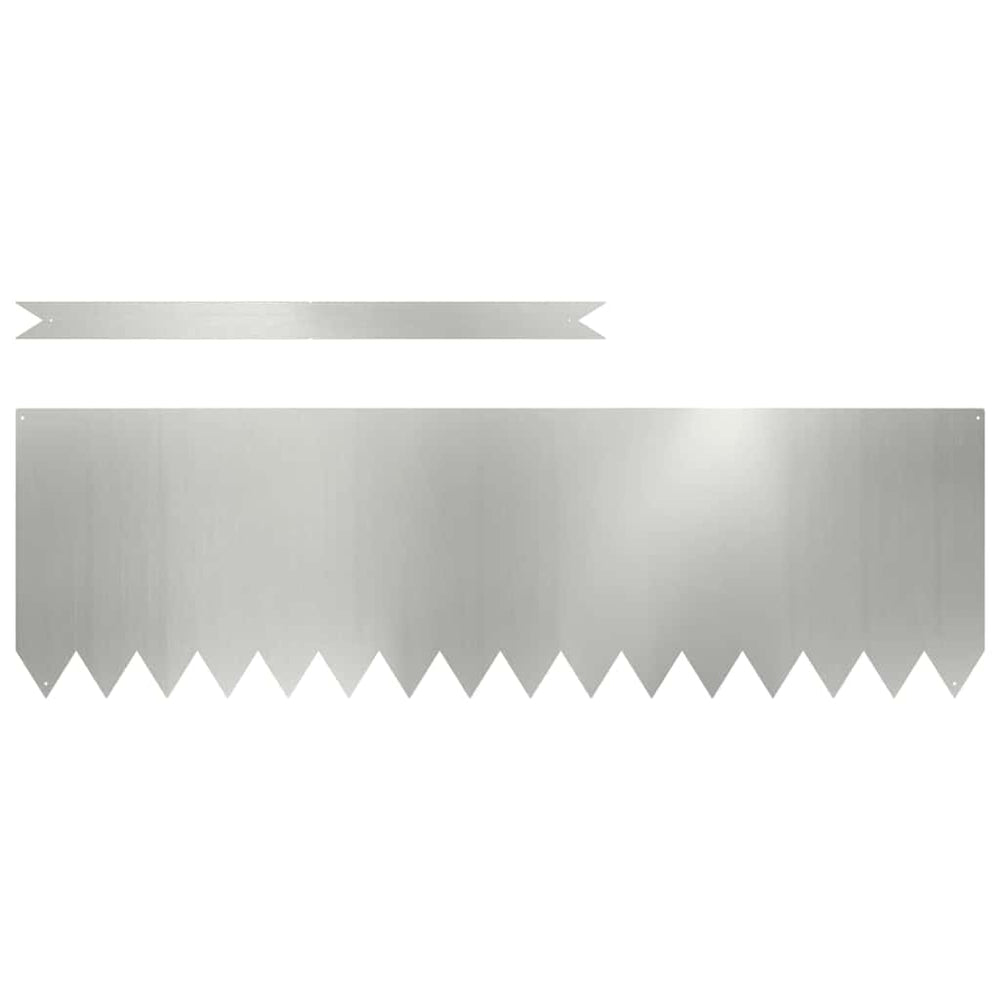 Raseneinfassung Silber 10er Set 100cm