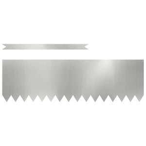Raseneinfassung Silber 10er Set 100cm