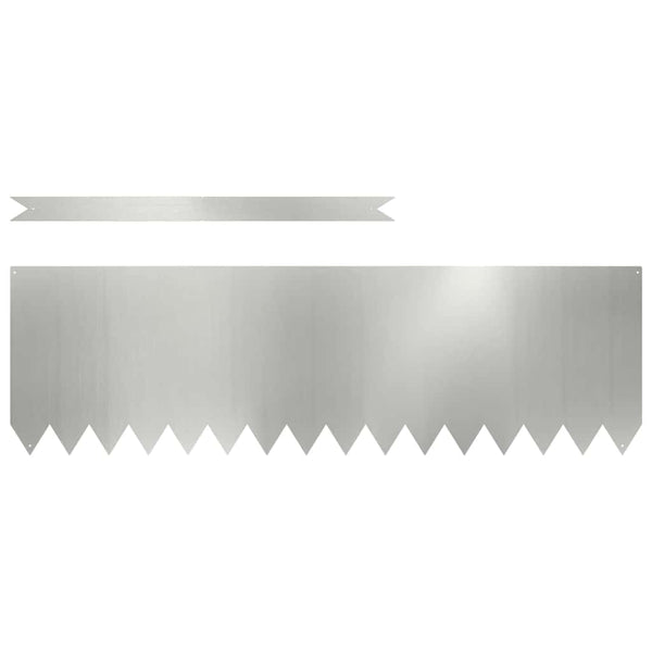 Raseneinfassung Silber 10er Set 100cm