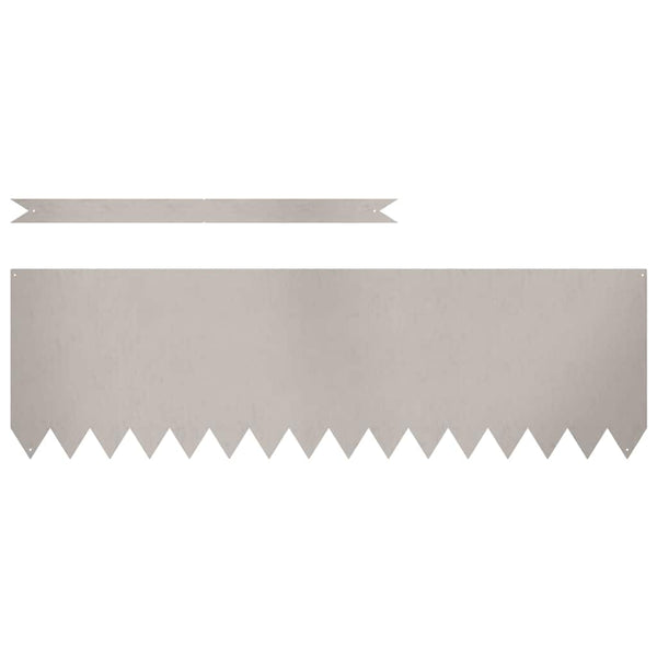 Rostige Raseneinfassung, 20er-Set, 100x30 cm