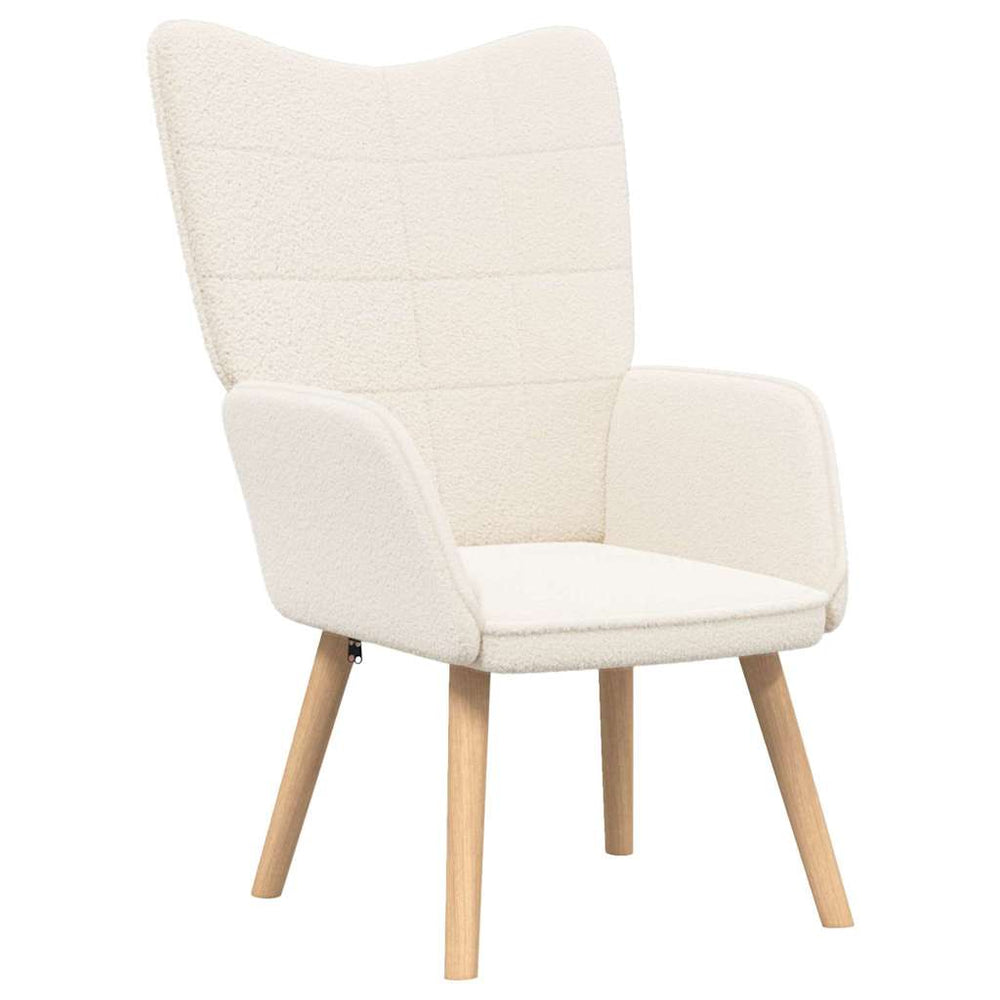 Creme Sessel Sherpa-Stoff