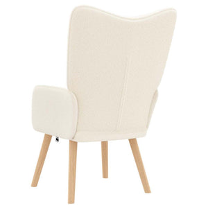 Creme Sessel Sherpa-Stoff