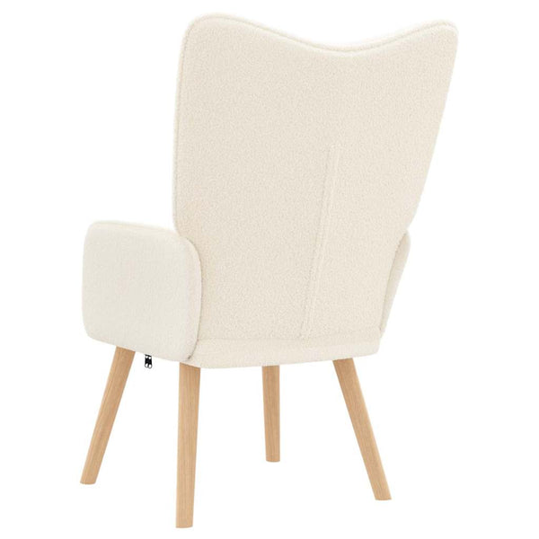 Creme Sessel Sherpa-Stoff