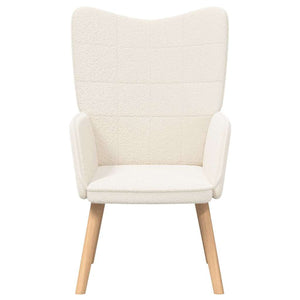 Creme Sessel Sherpa-Stoff