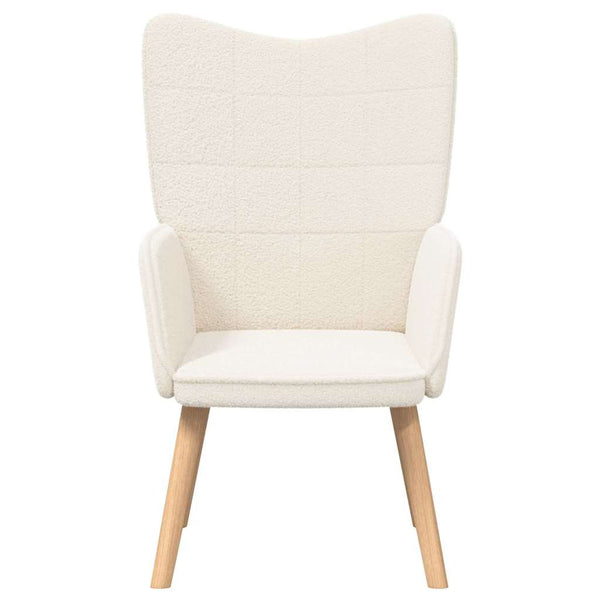 Creme Sessel Sherpa-Stoff
