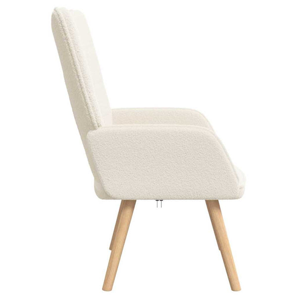 Creme Sessel Sherpa-Stoff