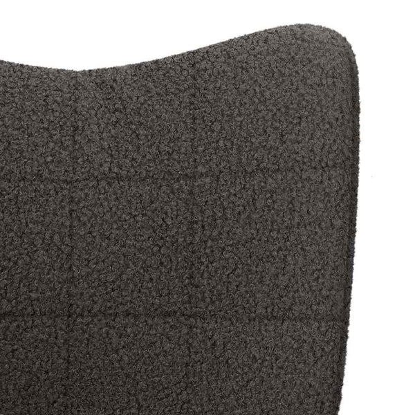 Dunkelgrauer Sessel Sherpa-Stoff