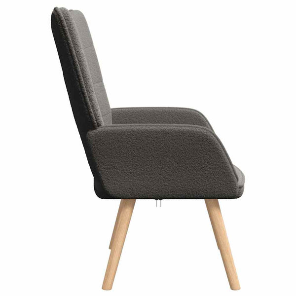 Dunkelgrauer Sessel Sherpa-Stoff