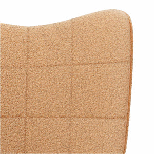 Beiger Sessel Sherpa-Stoff 62x67x95,5 cm