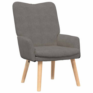 Sessel Hellgrau Stoff 63x67x94cm