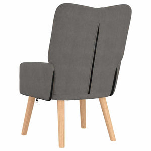 Sessel Hellgrau Stoff 63x67x94cm