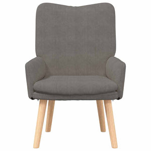 Sessel Hellgrau Stoff 63x67x94cm