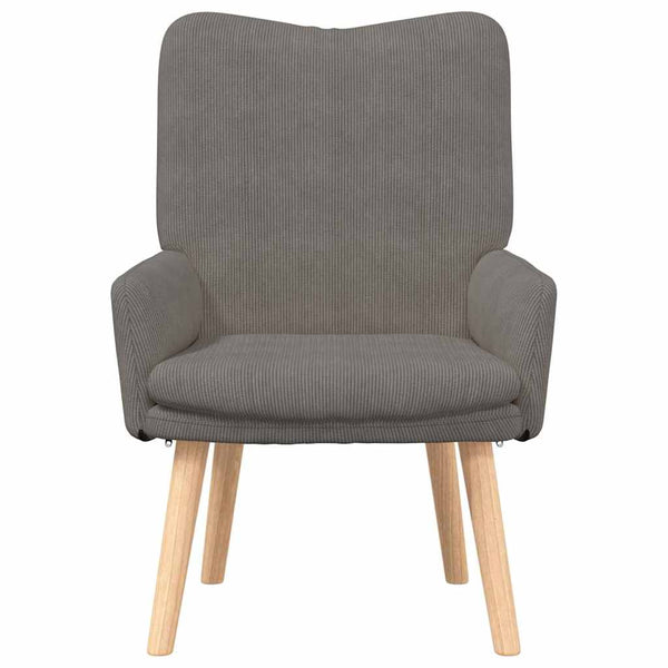 Sessel Hellgrau Stoff 63x67x94cm