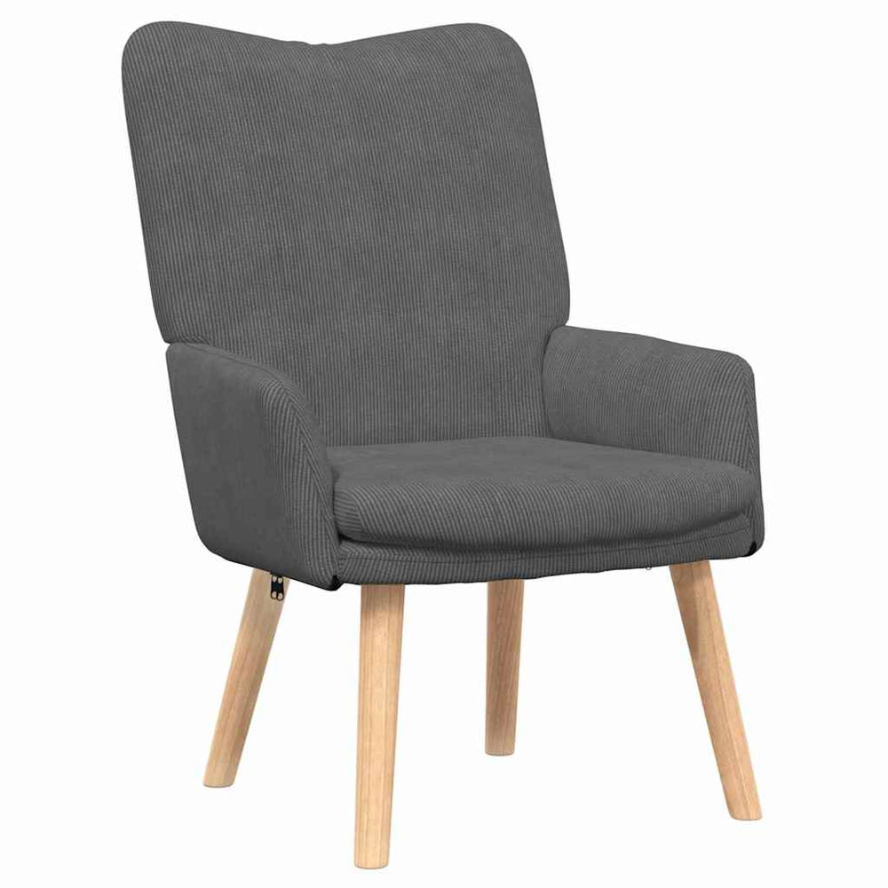 Dunkelgrauer Stoff Sessel