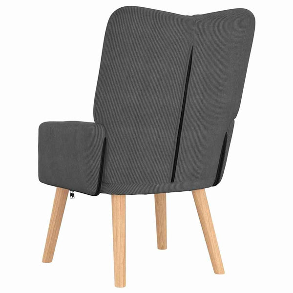 Dunkelgrauer Stoff Sessel