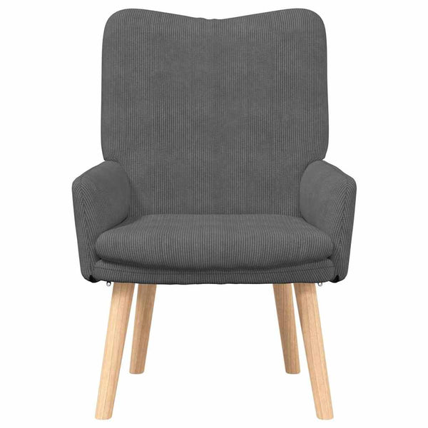 Dunkelgrauer Stoff Sessel
