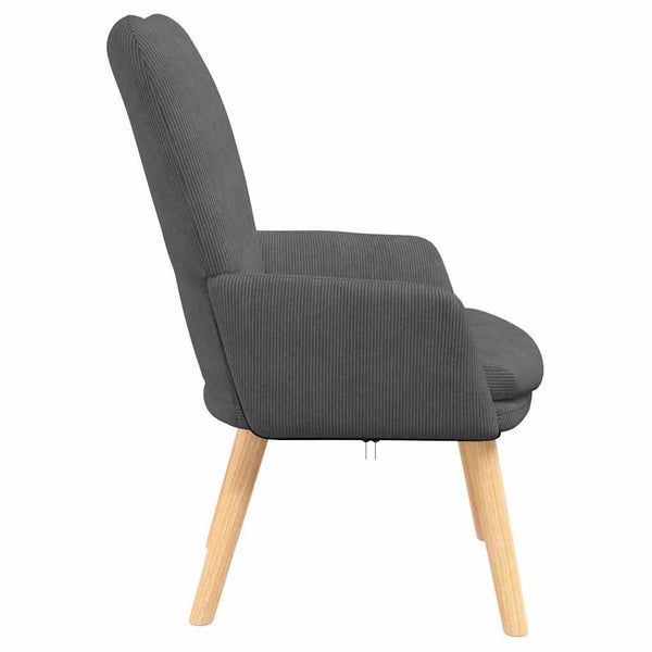 Dunkelgrauer Stoff Sessel