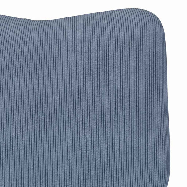 Blauer Stoff Sessel, 63x67x94 cm