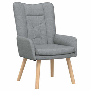 Hellgrauer Stoff Sessel