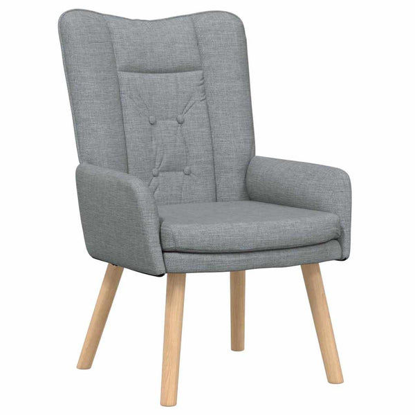 Hellgrauer Stoff Sessel