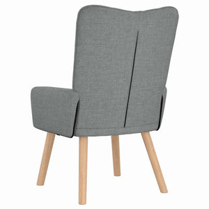 Hellgrauer Stoff Sessel