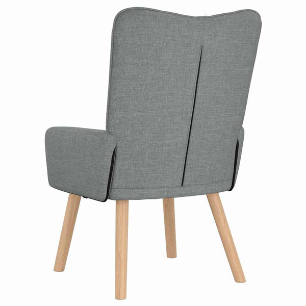 Hellgrauer Stoff Sessel