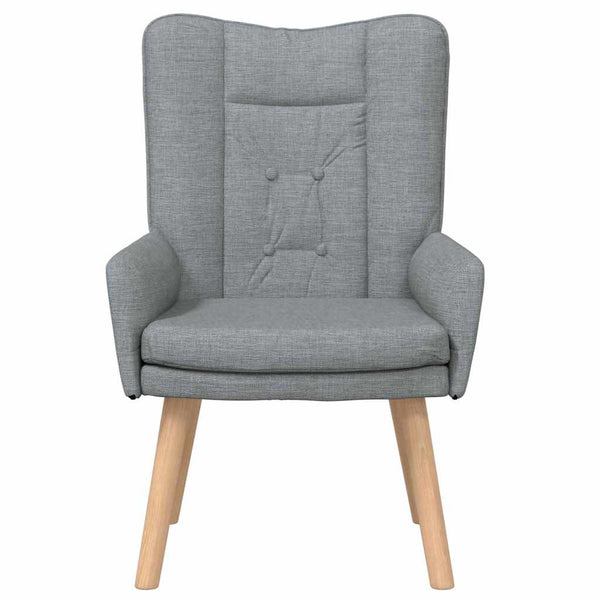 Hellgrauer Stoff Sessel