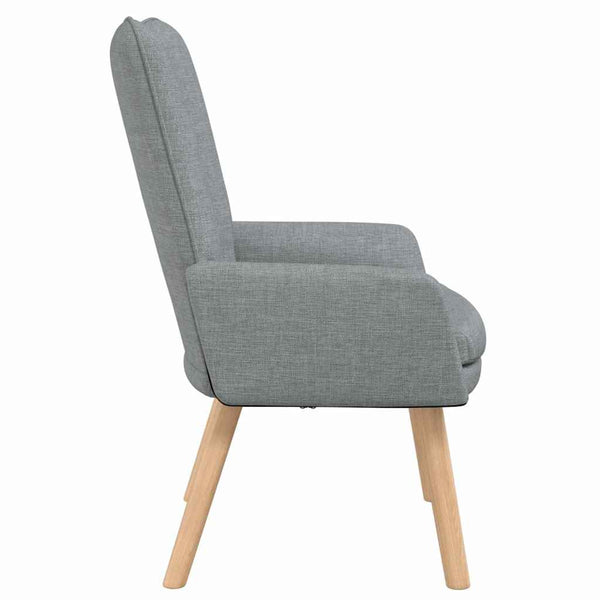 Hellgrauer Stoff Sessel