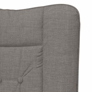 Sessel Taupe Stoff 63x67x94 cm