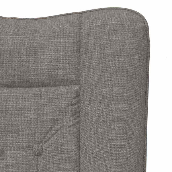 Sessel Taupe Stoff 63x67x94 cm