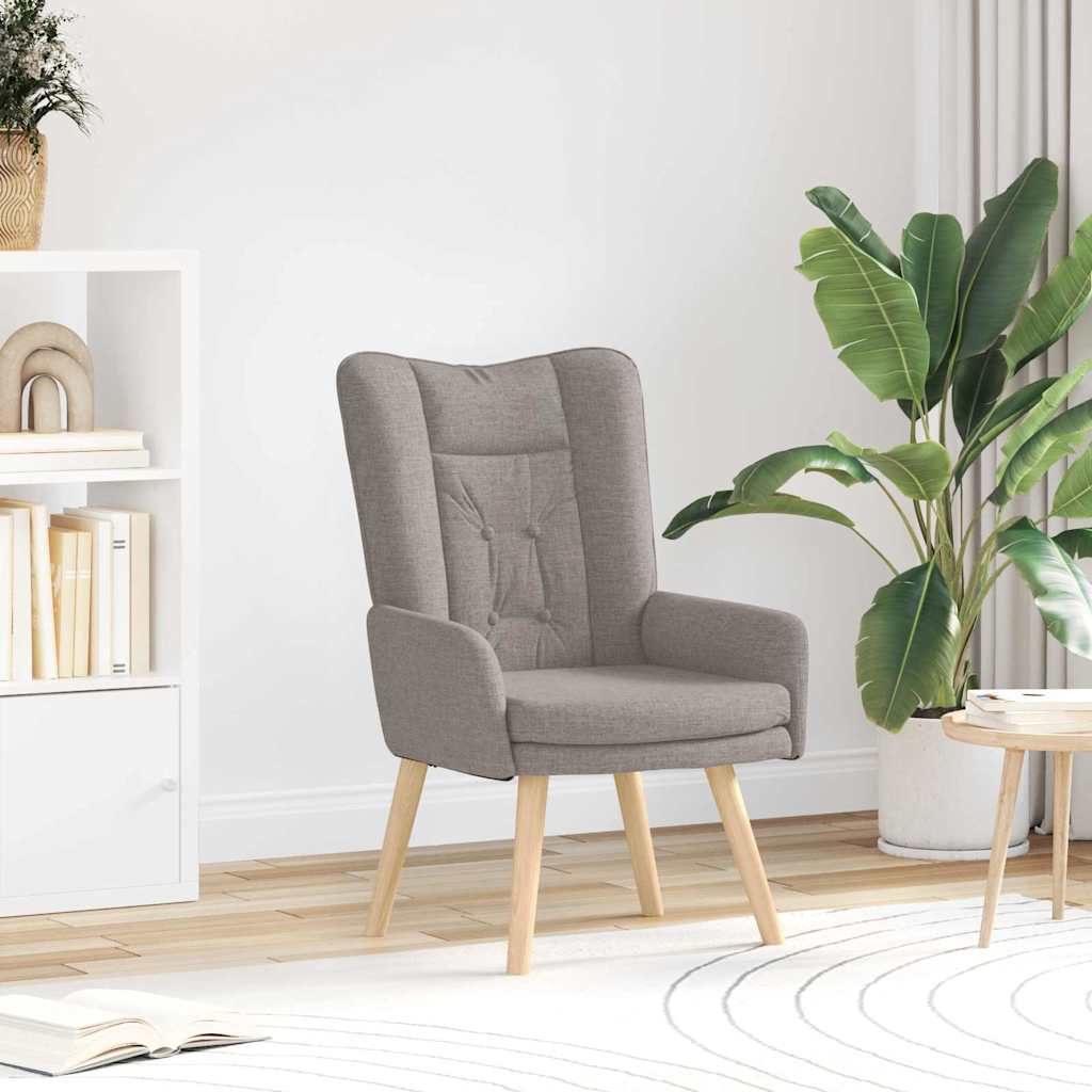 Sessel Taupe Stoff 63x67x94 cm