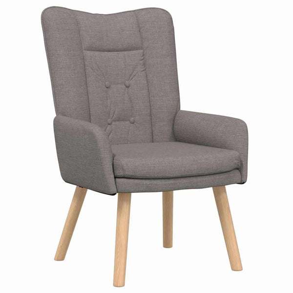 Sessel Taupe Stoff 63x67x94 cm