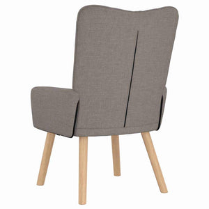 Sessel Taupe Stoff 63x67x94 cm