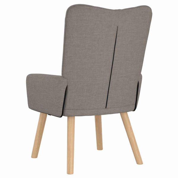 Sessel Taupe Stoff 63x67x94 cm