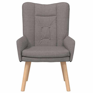 Sessel Taupe Stoff 63x67x94 cm