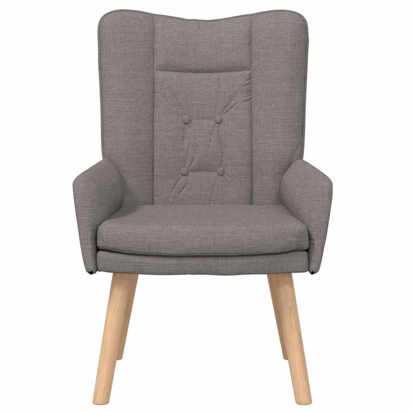 Sessel Taupe Stoff 63x67x94 cm