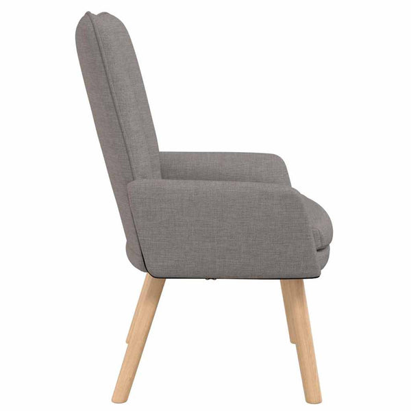 Sessel Taupe Stoff 63x67x94 cm