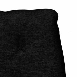 Schwarzer Sessel Stoff Sperrholz 69x74x93cm