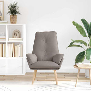 Sessel Taupe Stoff Sperrholz 69x74x93 cm