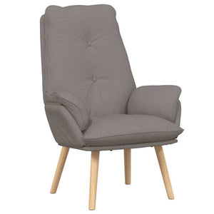 Sessel Taupe Stoff Sperrholz 69x74x93 cm