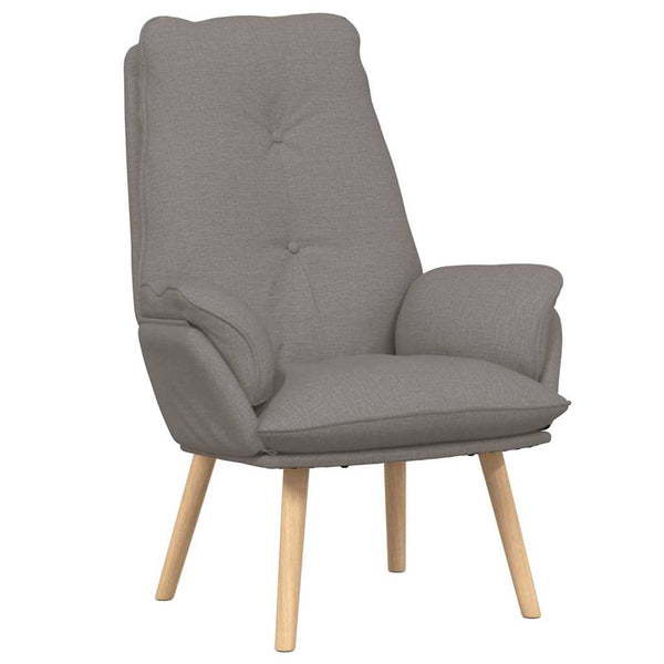 Sessel Taupe Stoff Sperrholz 69x74x93 cm