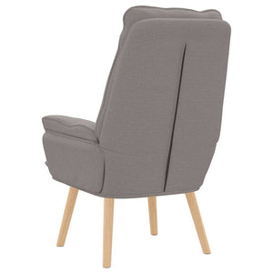 Sessel Taupe Stoff Sperrholz 69x74x93 cm
