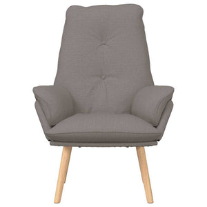 Sessel Taupe Stoff Sperrholz 69x74x93 cm