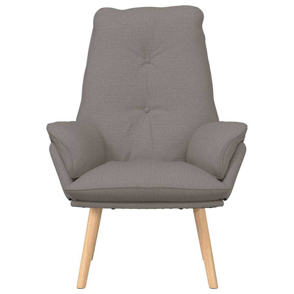 Sessel Taupe Stoff Sperrholz 69x74x93 cm