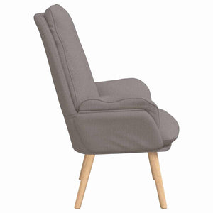 Sessel Taupe Stoff Sperrholz 69x74x93 cm