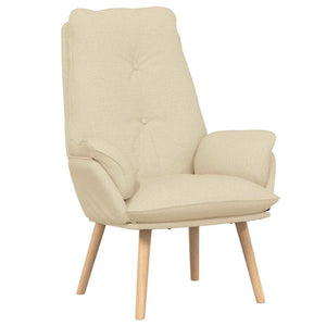 Sessel Creme Stoff 69x74x93cm